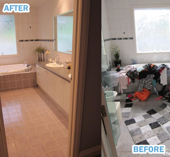 Another example of before and after house clearance services